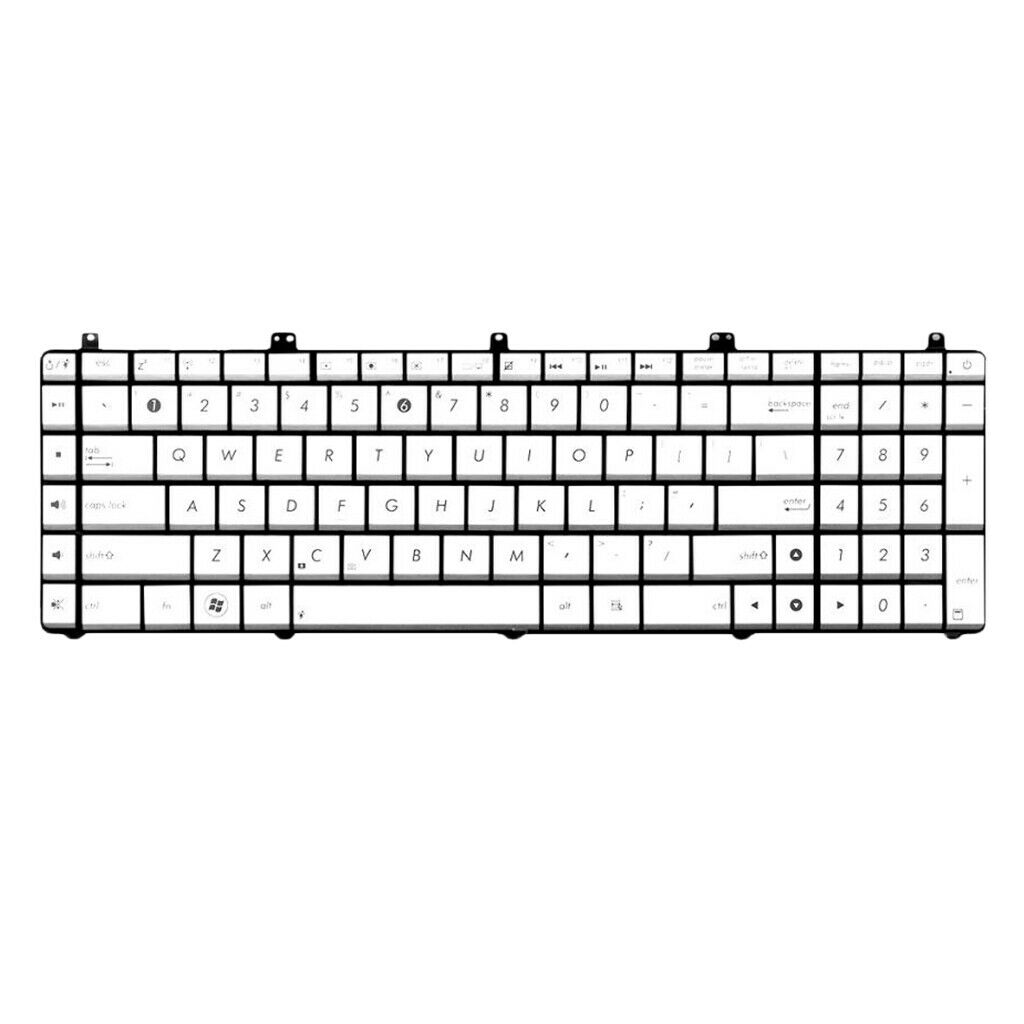 Plastic US Laptop Computer Keyboard for Asus N55S N55SF N75SF N75SL Series