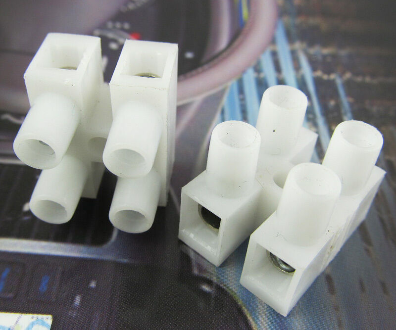 50 pcs Wire 2 Position Barrier Terminal Strip Block 450V 30A 22-10 AWG