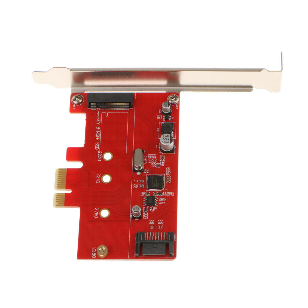 MagiDeal PCI-E SATA3.0 M.2 SSD PCI-e Card Express to SATA NGFF B Key Adapter