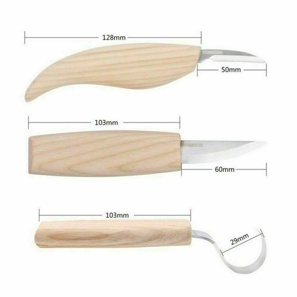 Woodworking Tools Spoon Kit Whittling Carpenter Tools Wood Carving Knives Set