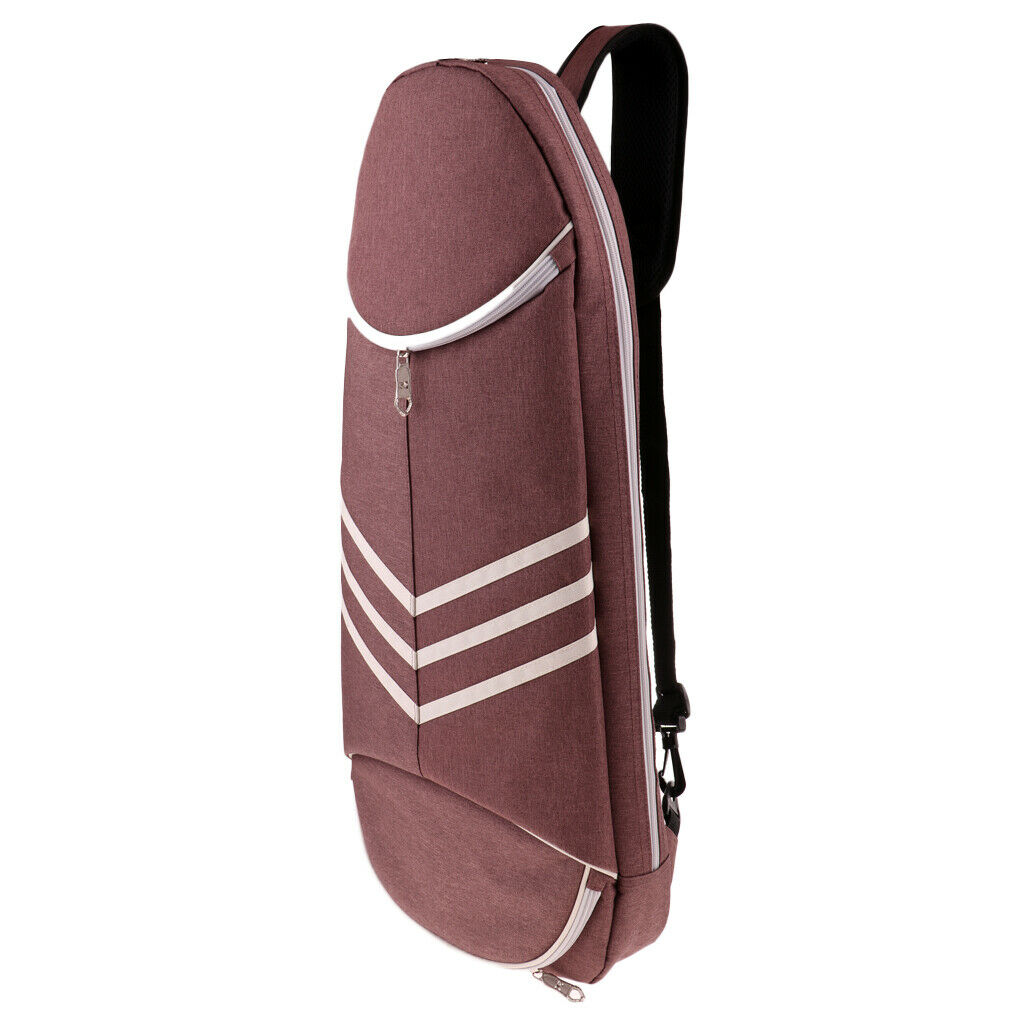 Sport Badminton Racket Bag Single Shoulder Outdoor Multi-Purpose Pack Coffee
