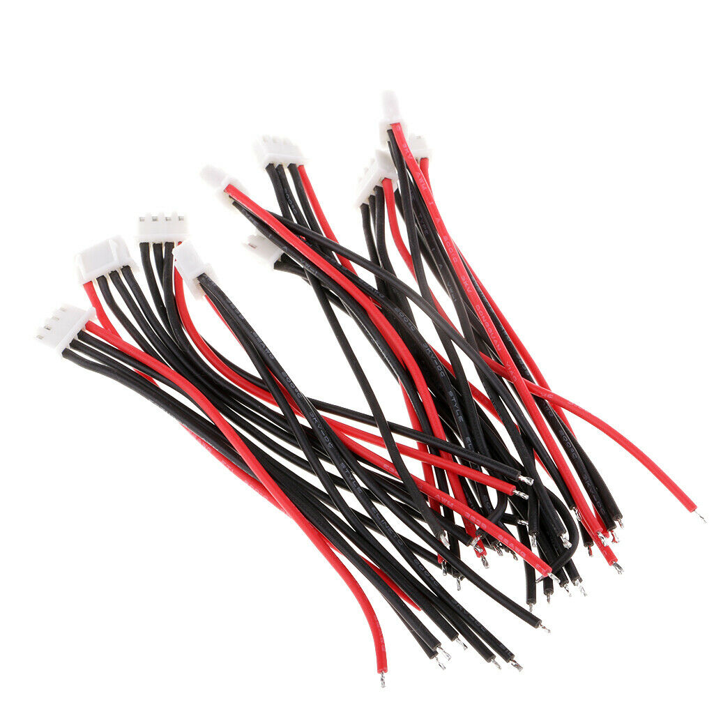 20pcs/lot 100mm Silicone Jst-xh Balance Cable for 3s 4s Lipo