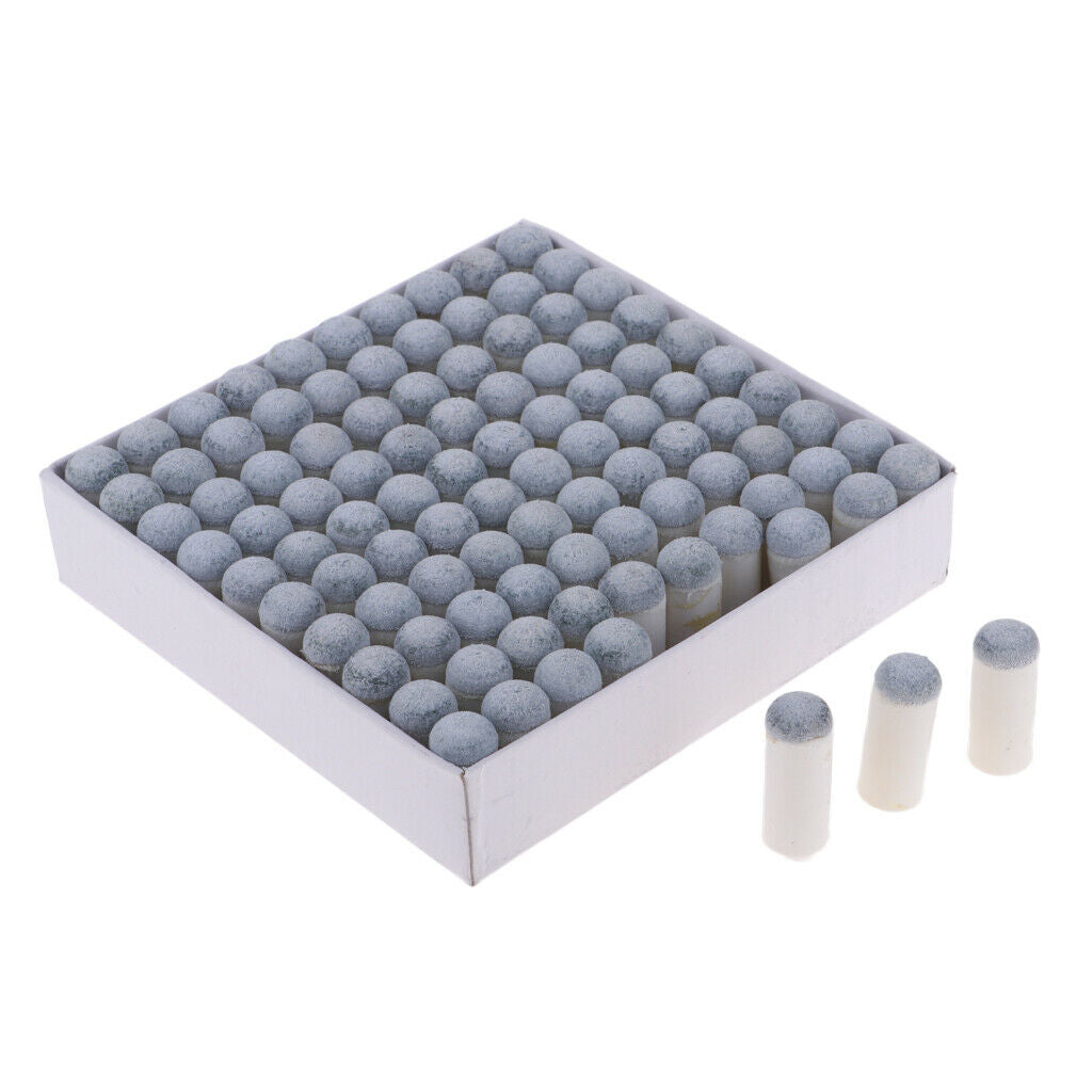 100pcs/Box Durable Snooker Pool Billiard Cue Tips Slip On Hard Cue Tip 10mm