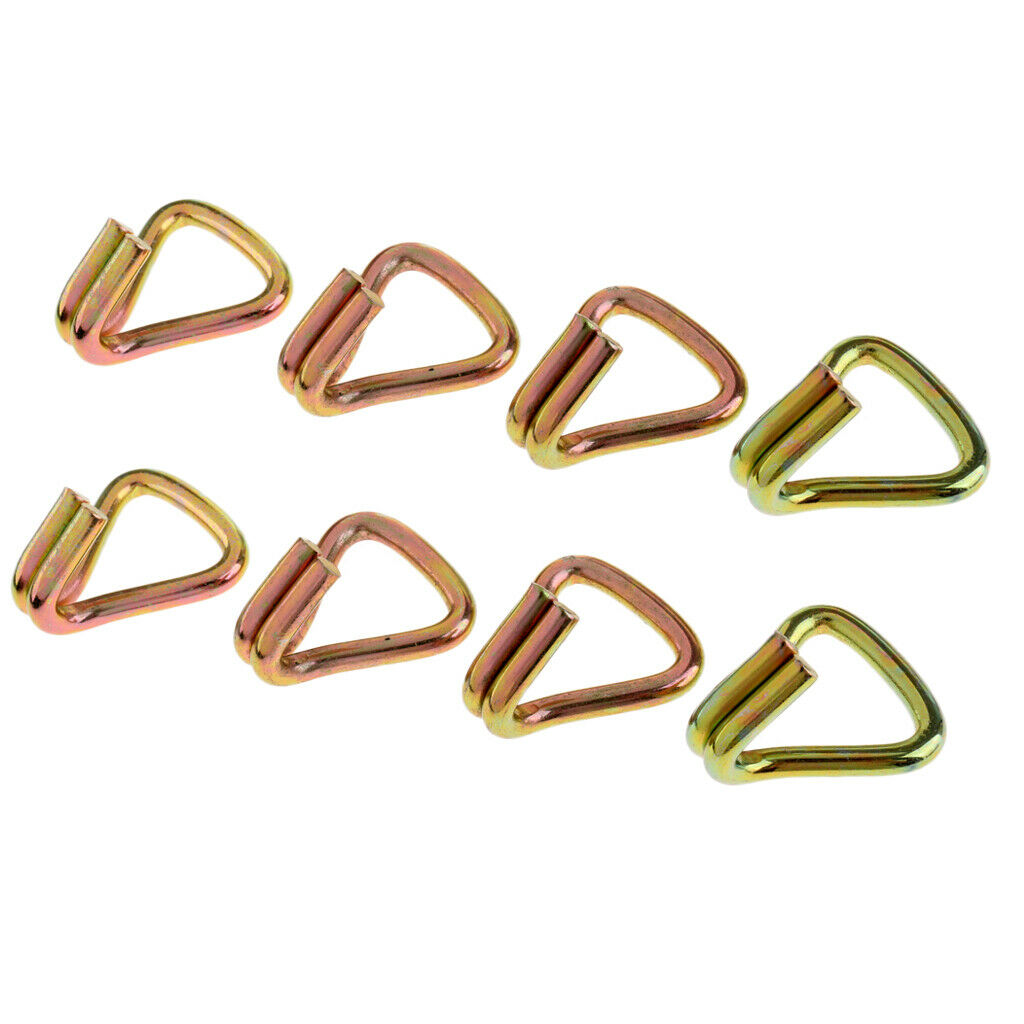 8 Pieces Heavy Duty Durable Steel Ratchet Double J Hooks Universal for Standard