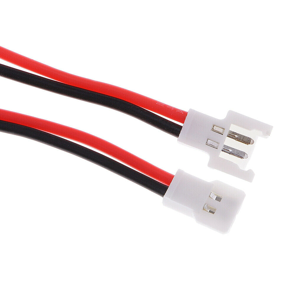 Set of 10 100mm 51005 2-Pin Wire Charging Adapter Cable for RC Lipo Battery