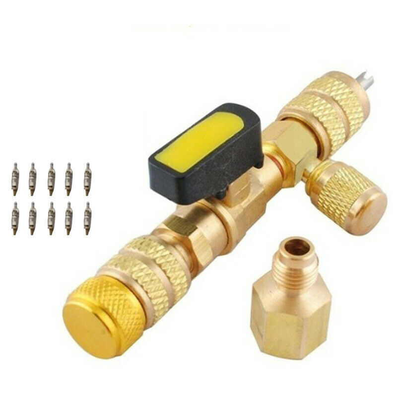 4X(1Pc R410A R22 Dual Size SAE Port HVAC Valve Core Removal/Installer Tool(A1H4)