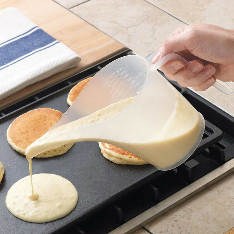 Tip Mouth Plastic Measuring Jug Cup Graduated Cooking Kitchen Bakery ToolB.DD