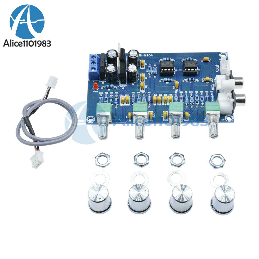 NE5532 Stereo Pre-amp Preamplifier Tone Board 12-24V AC Amplifier Board