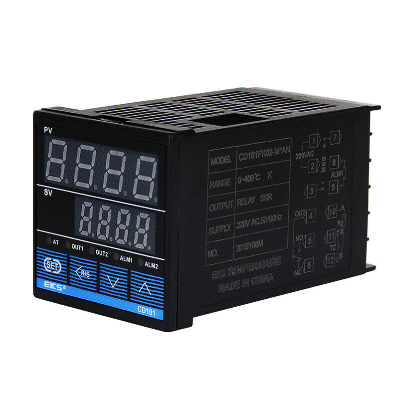 Cd101 Dual Digital Sensor Pid Temperature Controller Control with K Type