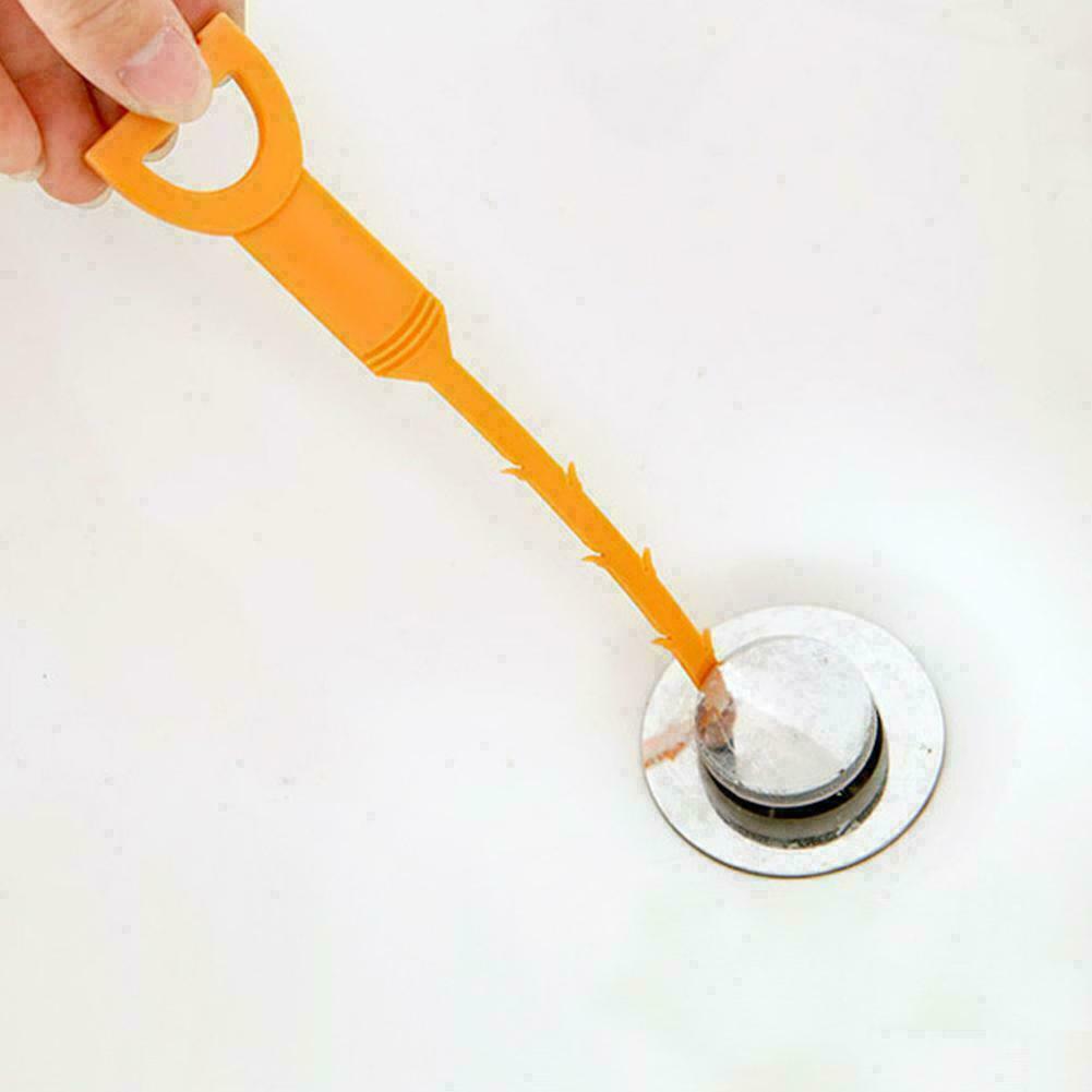 1xSewer Cleaning Brush Home Toilet Sink Tub Bendable C8B8 DIY Pipe Hair