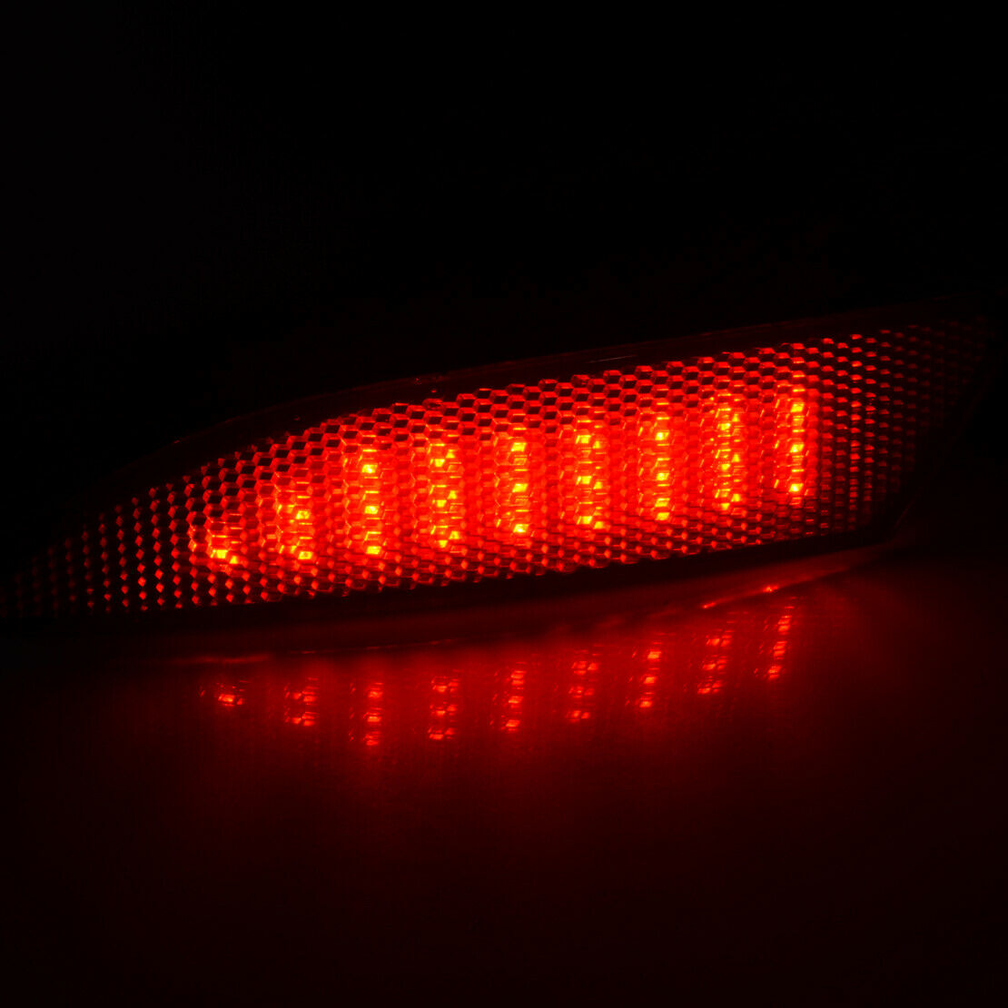 2x Red Rear Bumper Reflector LED Fog Light Fit for Ford Focus Coupe 2011-14 Use