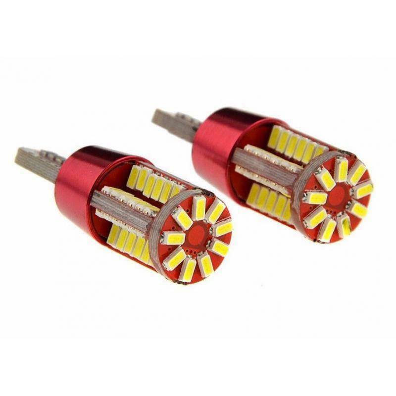 10pcs T10 Canbus Error Free 501 194 W5W Duct 3014 Car 57smd Side Bulb
