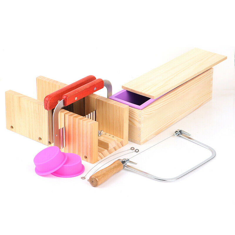 9Pcs/set Rectangular Silicone Soap Mold Soap Making Tool Adjustable Loaf CutBDA