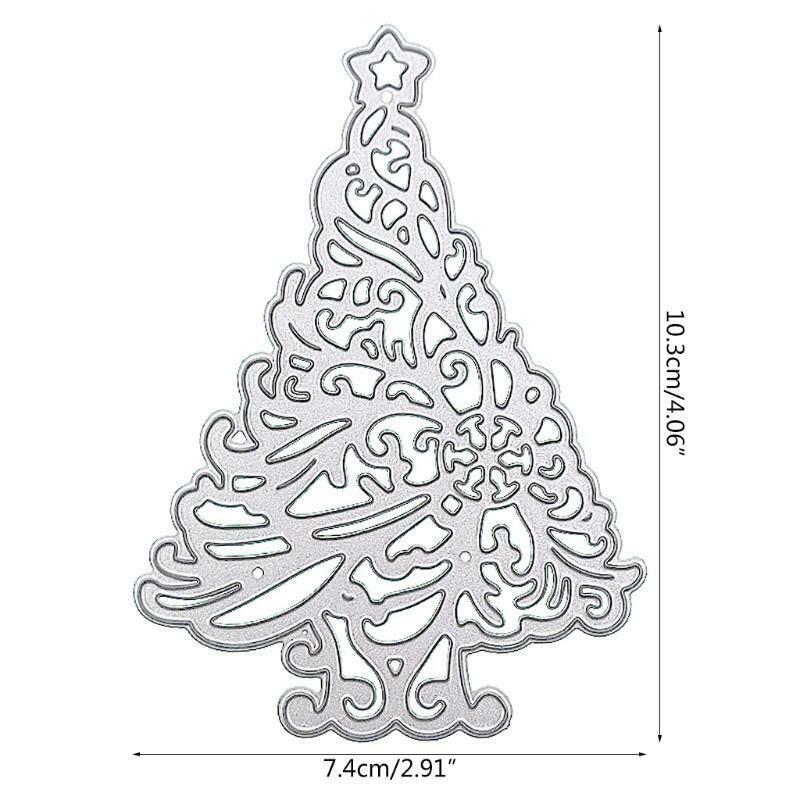 Christmas Tree Star Die-Cuts Stencils for DIY Scrapbooking Album Carbon Steel