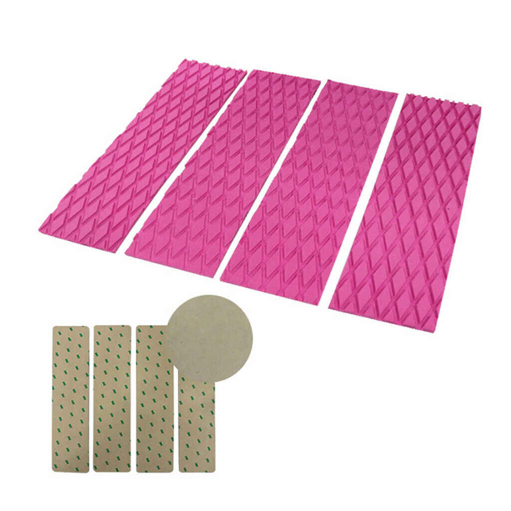 Non- Surfboard Traction Pad Deck Mat EVA Foam for Skimboard - Pink, 31x8CM