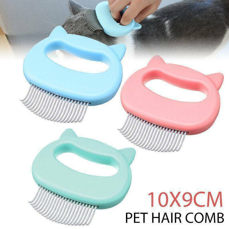 Pet Cat Dog Massage Shell Comb Grooming Hair Removal Shedding Cleaning Brush HOT
