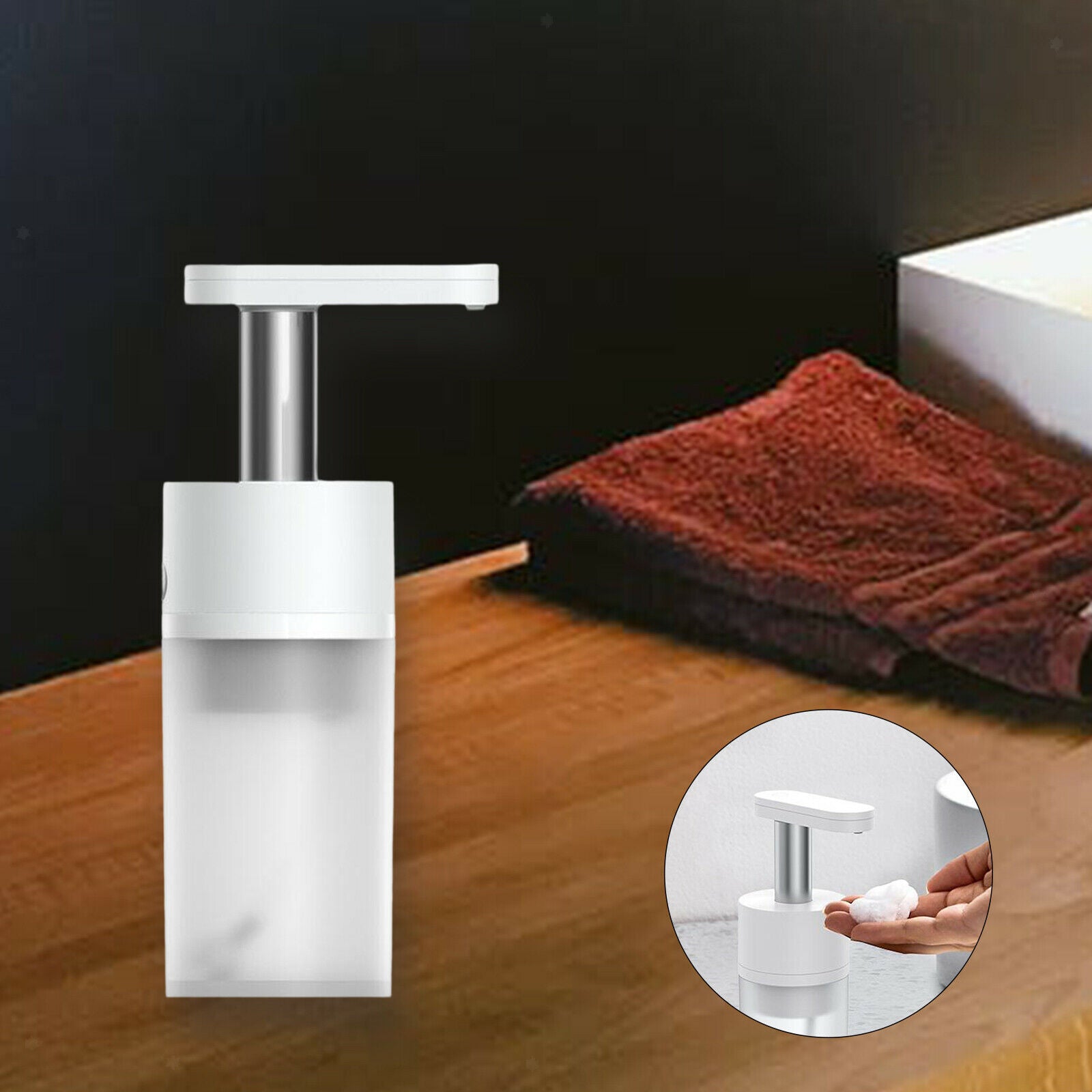 Portable Electric Automatic Foaming Soap Dispenser Touchfree for Kids Hotel