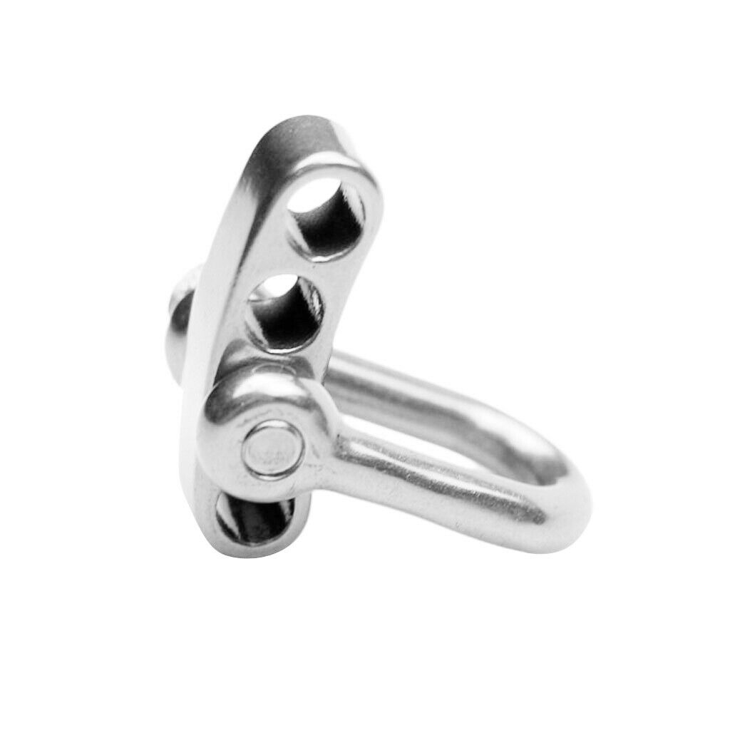 4 Pieces Stainless Steel U Style Shackle for Outdoor DIY Paracord Bracelet