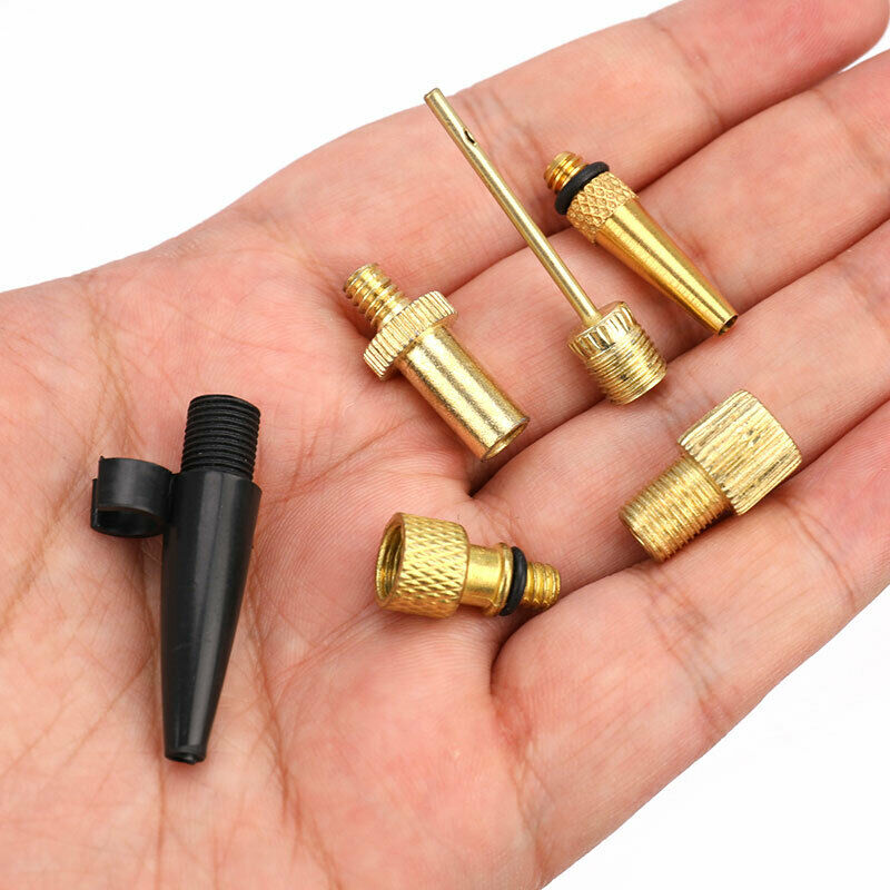 Bicycle Bike Inflator Pump Nozzle Kit Valve Adaptors Inflator Pump Nozzle S FG