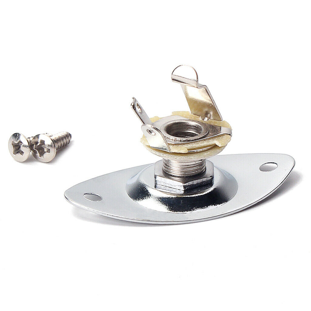 Electric Guitar Oval Shape Output   Plate 1/4inch for  ST  TL