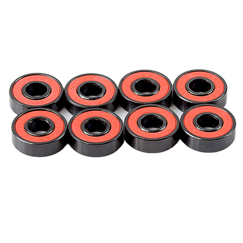 8 Pack Roller Skates Skateboard Longboard Wheel Bearings ABEC-9 608 Steel