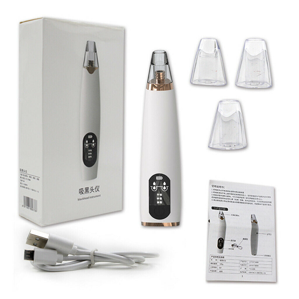 Charging Rechargeable Blackhead Remover Extractor Oil Cleaner Facial Device