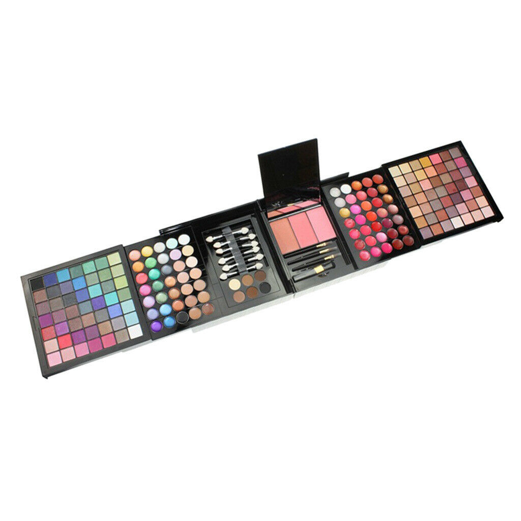 177 Colors Shimmer Blendable Eyeshadow Lip Gloss Bronzer Blusher Palette Set