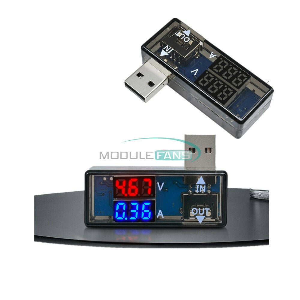5V LED Display USB Power Battery Current Voltage Voltmeter Ammeter Tester Meter