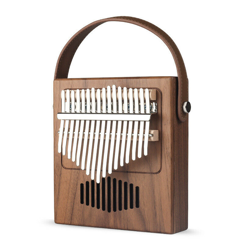 17Keys Kalimba Thumb Piano Made By Single Board Wood Mahogany Musical InstruBDA