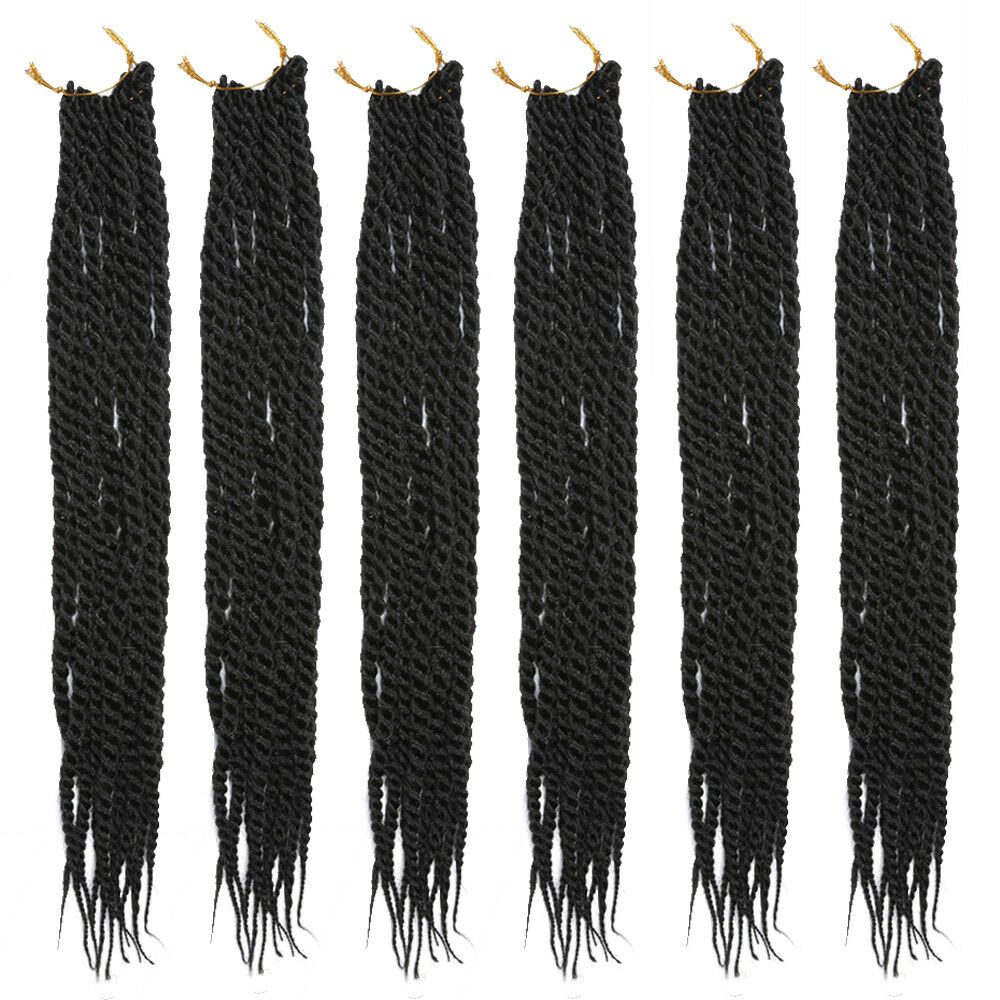 5PACKS 22" Senegalese Twist Braiding Long Crochet Braids Twist Hair Extensions