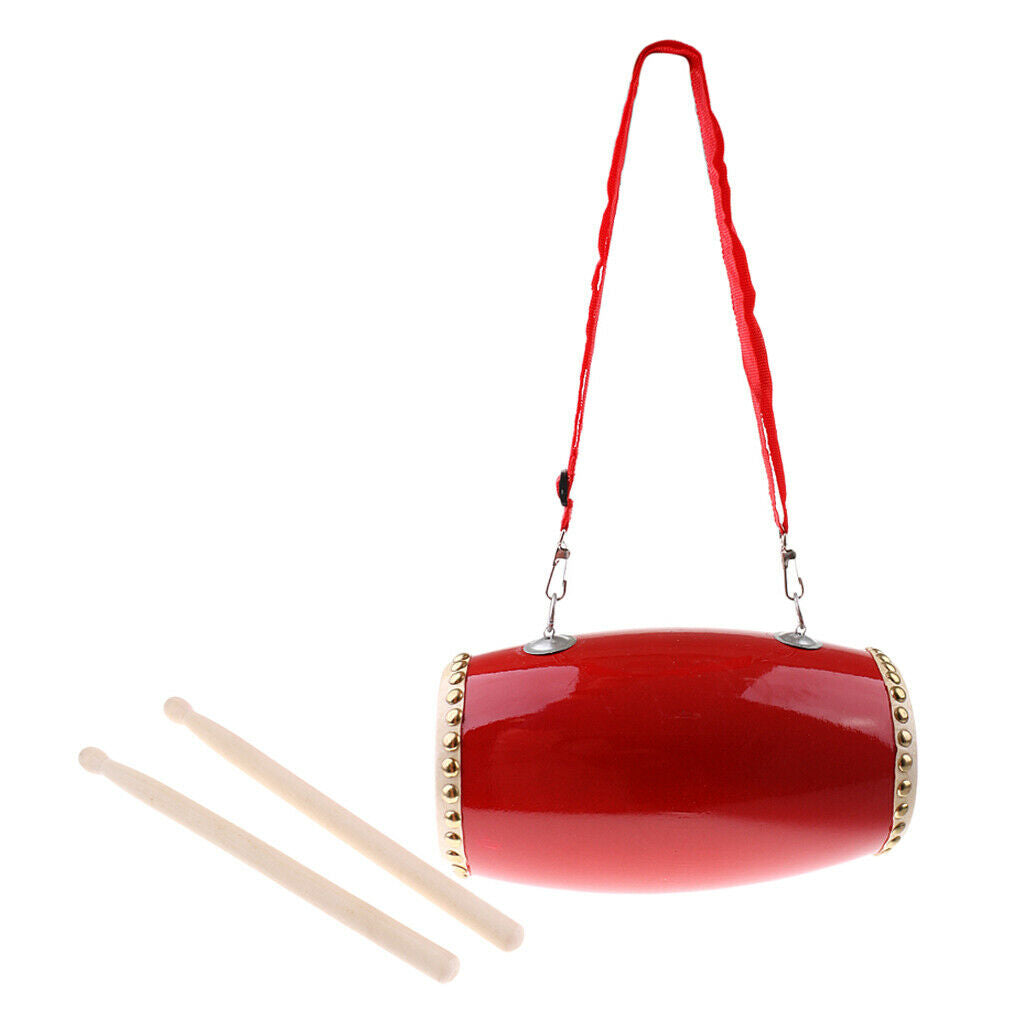 Chinese Folk Dance Size Portable Drums 12 X 27 Cm The