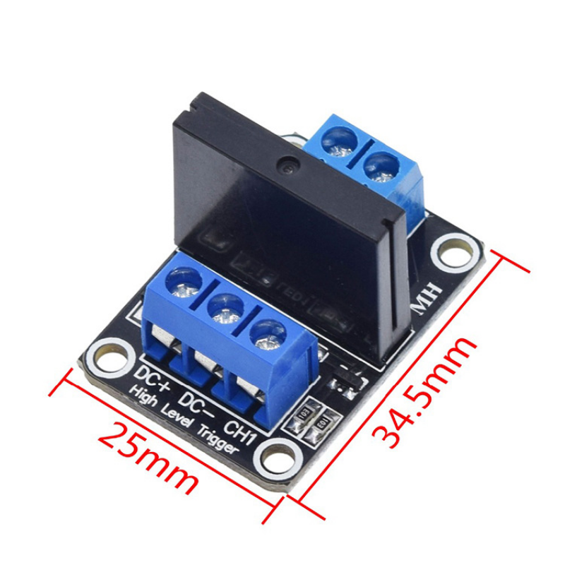 5V Solid State 1 Channel High Level Trigger 250V2A Relay Module with Fuse