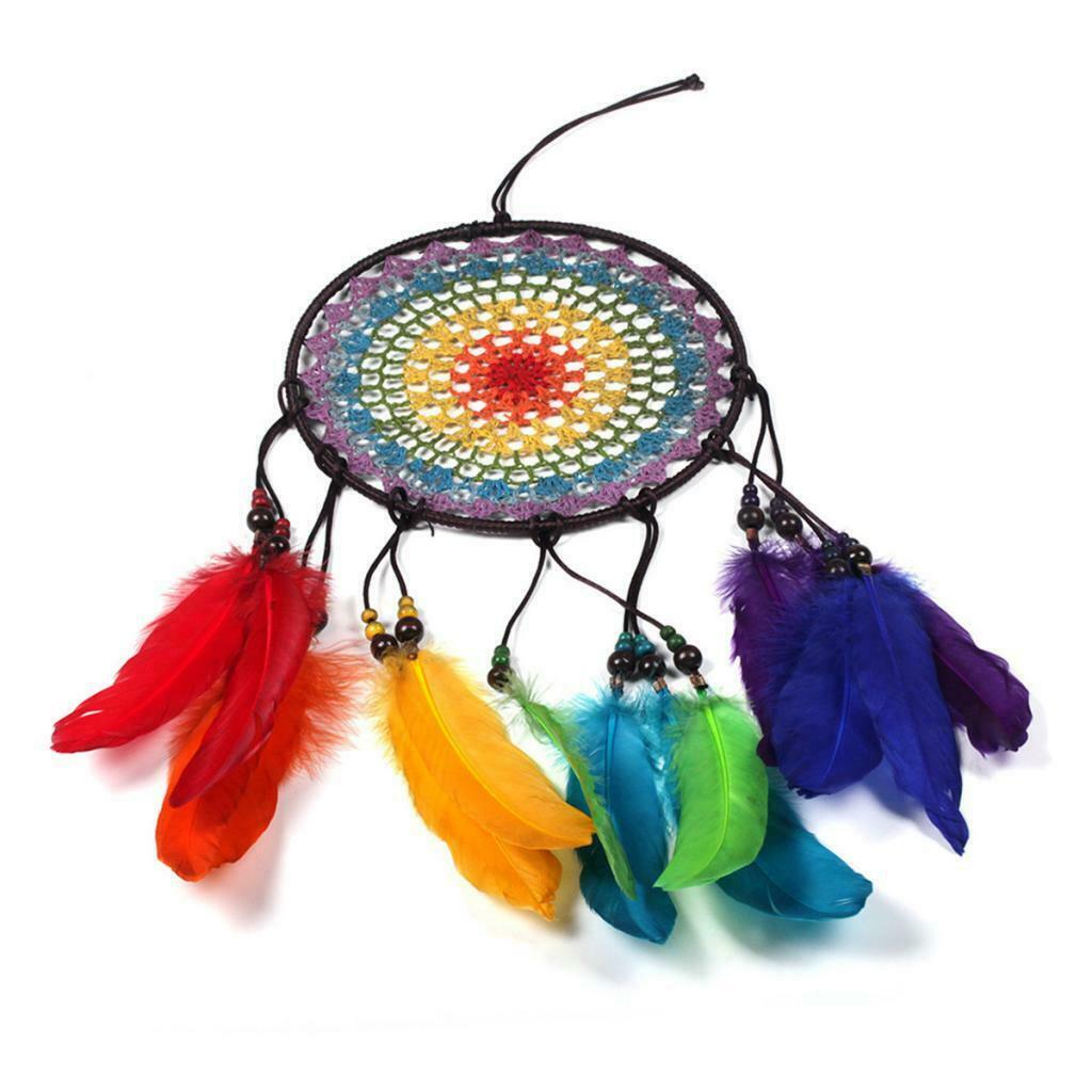 Multi-color Dream Catcher Feather Hanging Pendant for Wall Hanging Ornaments