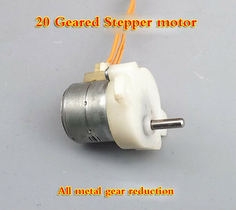 20 reduction stepper motor 12V all metal gear reducer reduction ratio 6:1