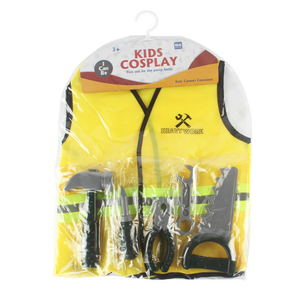 Kids Repairman Role Play Dress Up Masquerade Props for Toddlers Boys Gifts