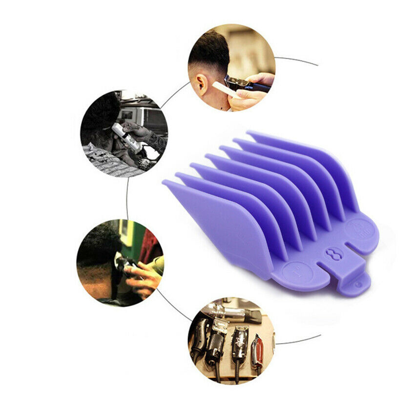 Electric Hair Clipper Haircutting Limit Comb Guide Attachment 8 Sizes Combs