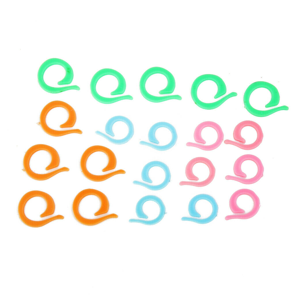 20pcs Stitch Marker Ring DIY Knitting Tools Crochet Locking Sewing Accessories