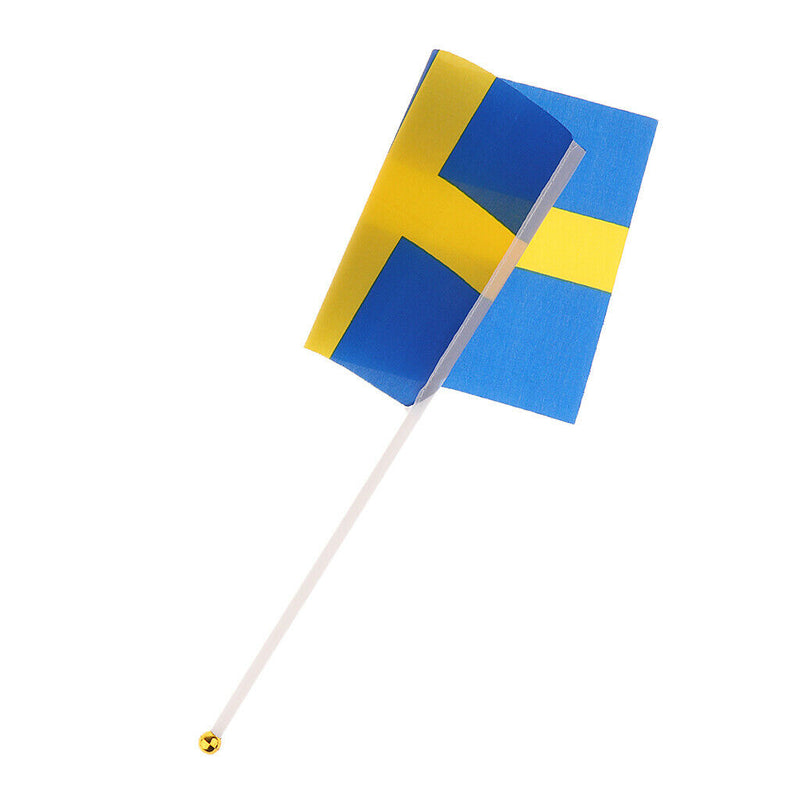 Sweden Hand Waving National Country Flag 14 x 21cm Pack of 12
