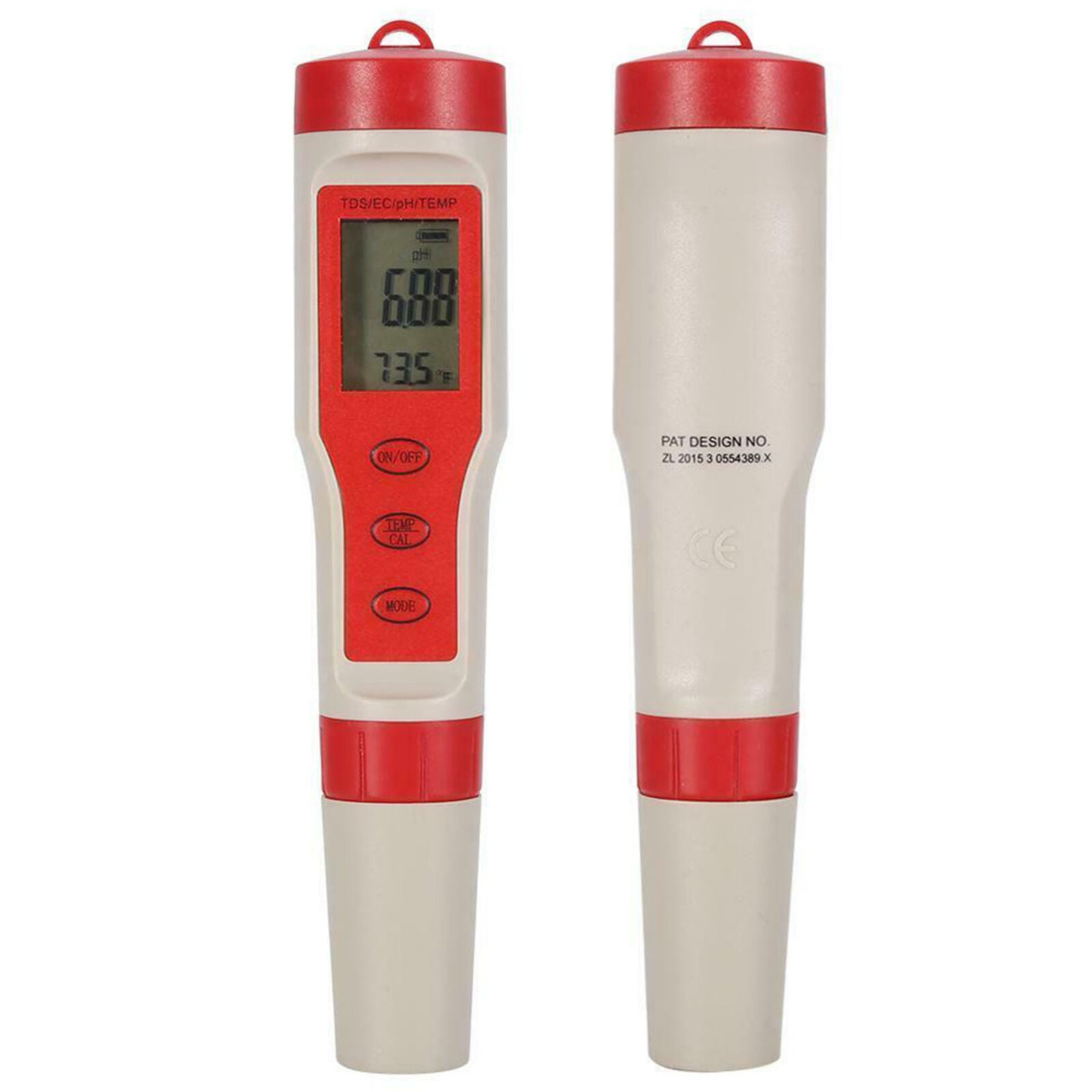 4 in 1 Portable Digital pH EC TEMP TDS Meter Water Quality Monitor Tester Pen