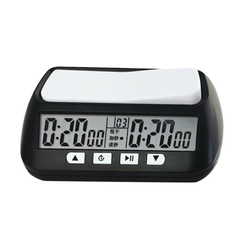 YS-902 Chess Game Clock Board Game Count Up Down Timer Chess Game Set Black
