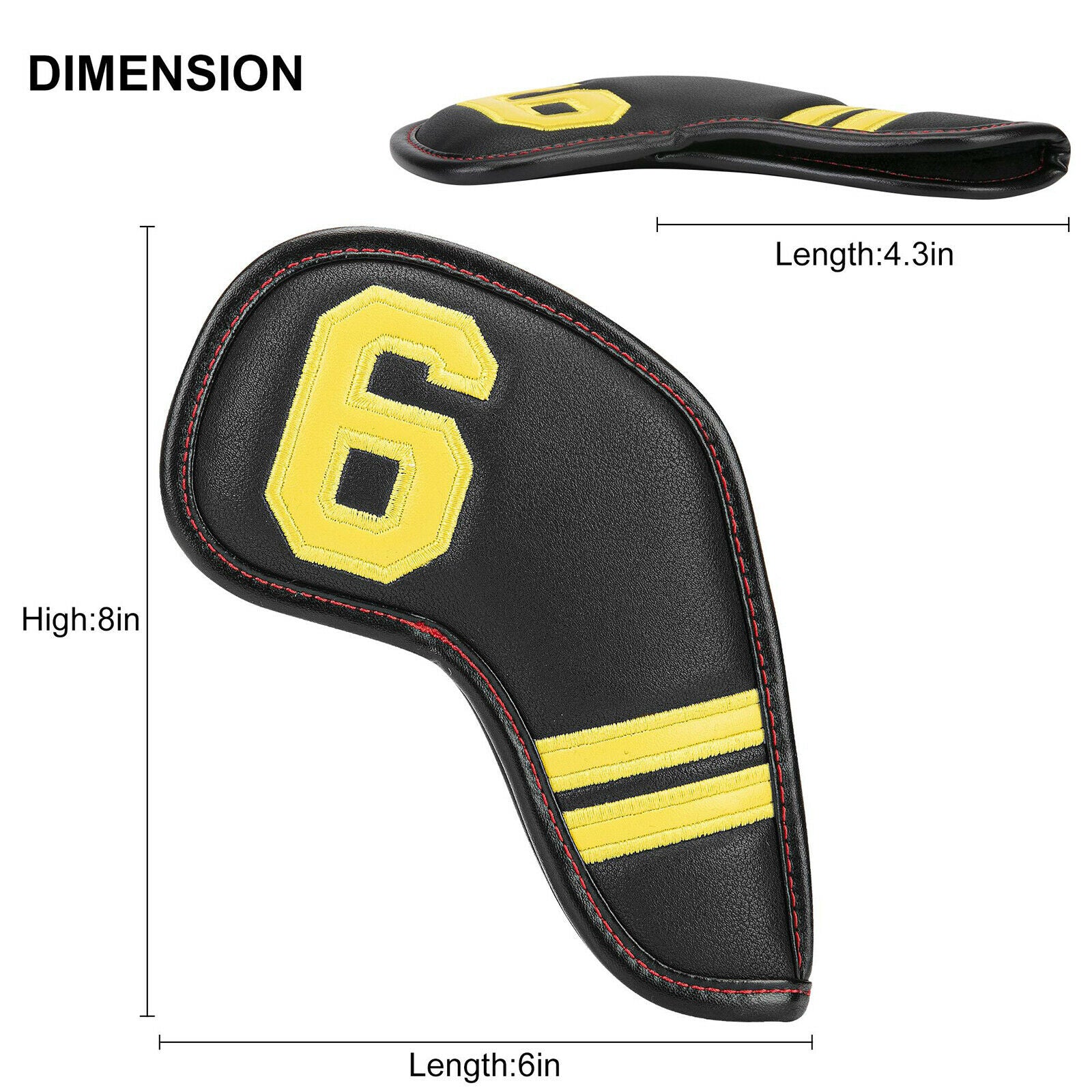 11x Durable Golf Iron Headcover Club Head Cover Protection with No. Tag