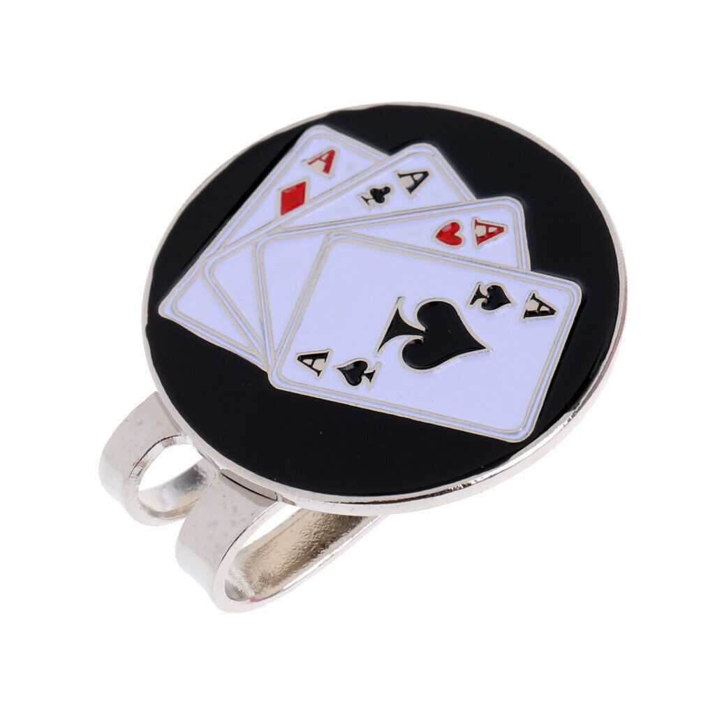 prettyia Creative Golf Hat Clip and Magnetic Golf Ball Marker   Clip Poker