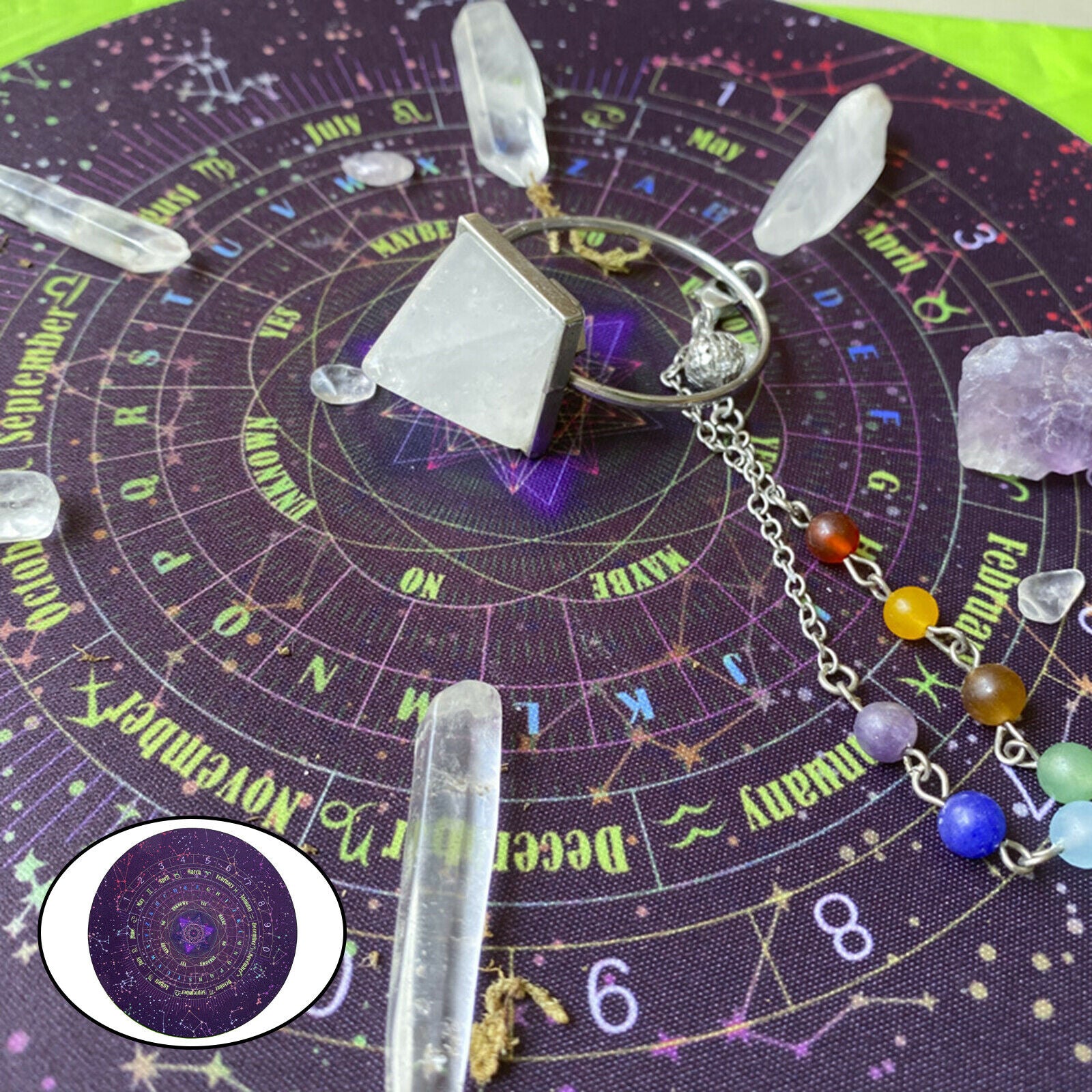 Classic Round Altar Tarot Table Cloth Tapestry Tablecloth Tapestry 8.66inch