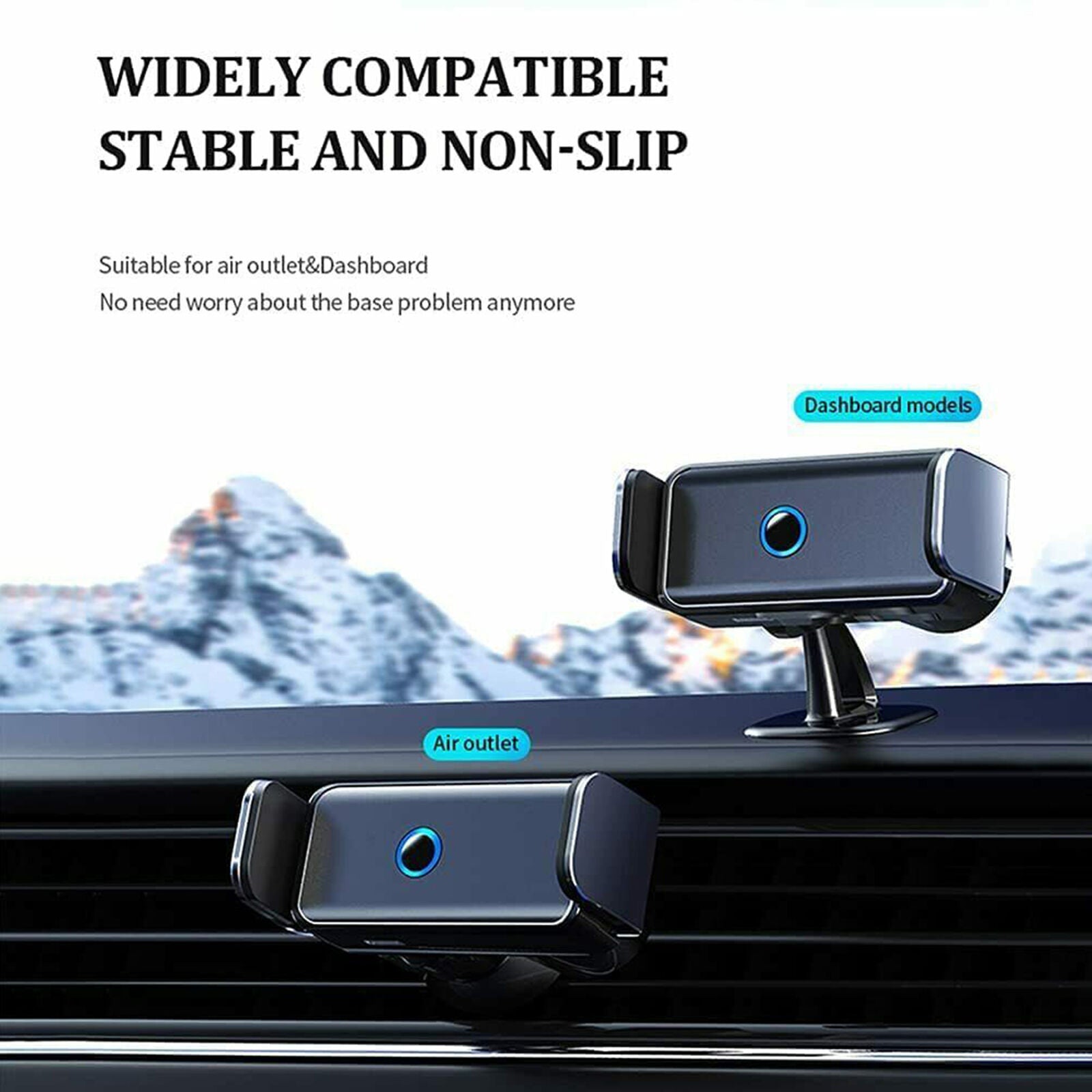 Electric Induction Cell Phone Bracket Car Dashboard Ventilation Grille Holder