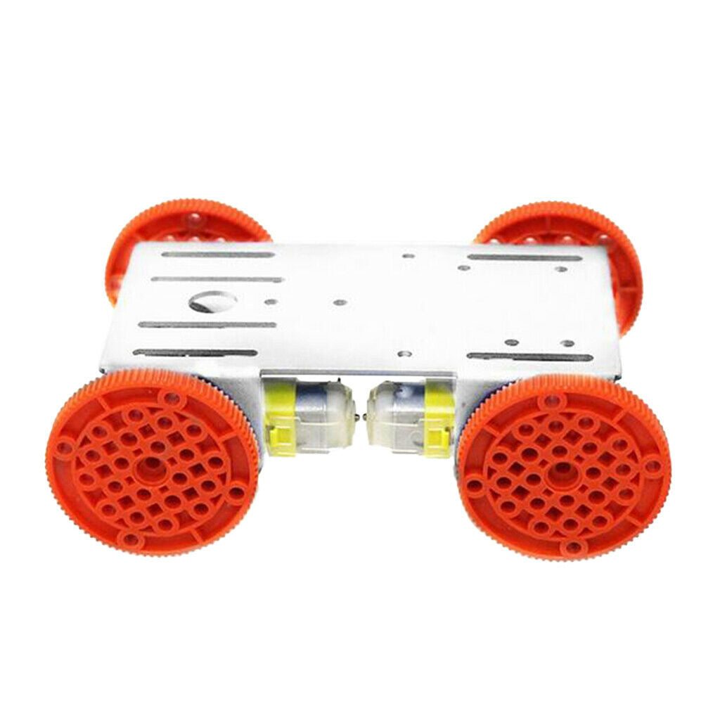 4 Wheel RC Smart Robot Car Chassis Kit, Aluminum Alloy Robotic Car Platform with
