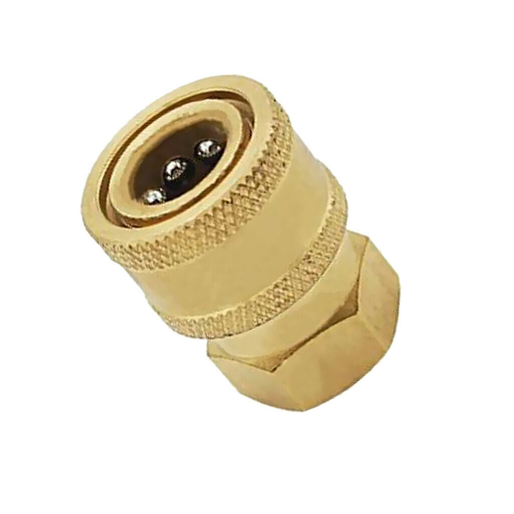 1x Brass Pressure Washer Quick Connect 15mm to 3/8 Female Coupler Adapter