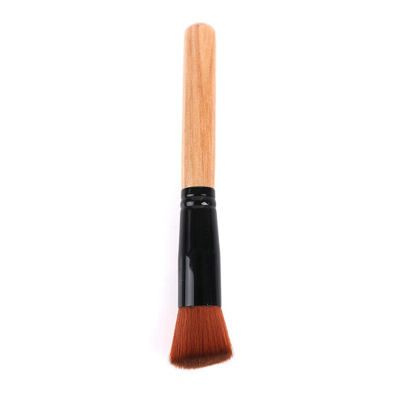 Wood Makeup Brushes Concealer Blush Liquid Foundation Face Make Up Brush .l8