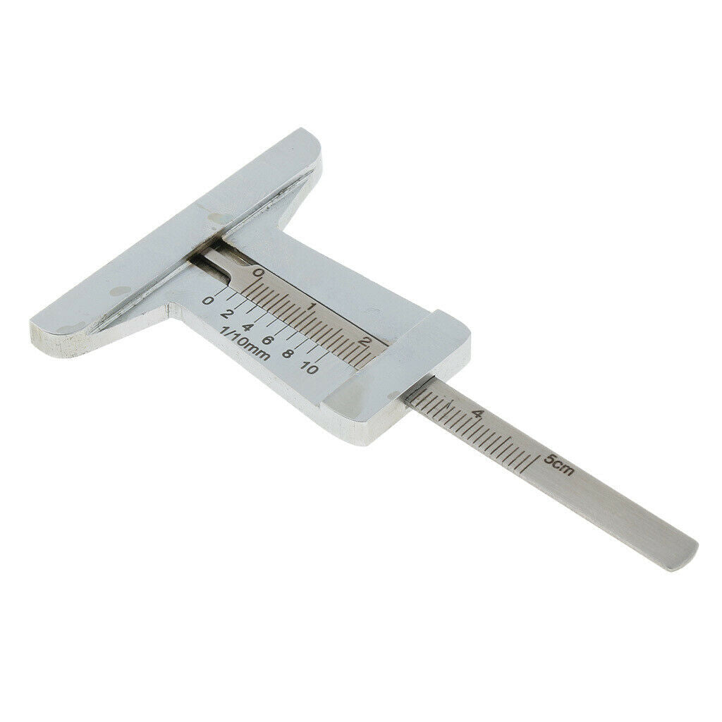 0-50mm Tyre Depth Gauge Tread Depth Ruler 0-50mm Vernier Caliper