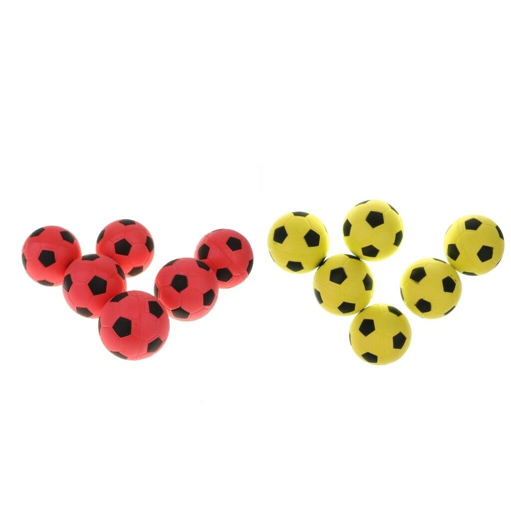 12pcs Soft Foam Bounce Soccer Balls Preschool Kids Party Fitness Toys 6.3cm