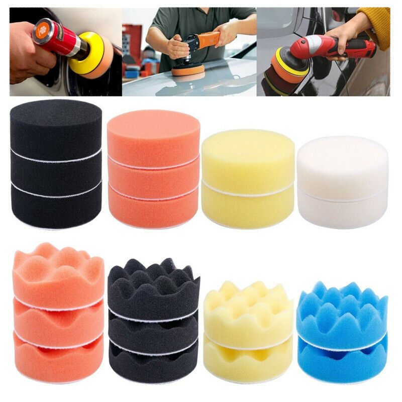 39Pcs Car Buffing Pads Polishing Pad Kit for Polisher Waxing Polishing Machine